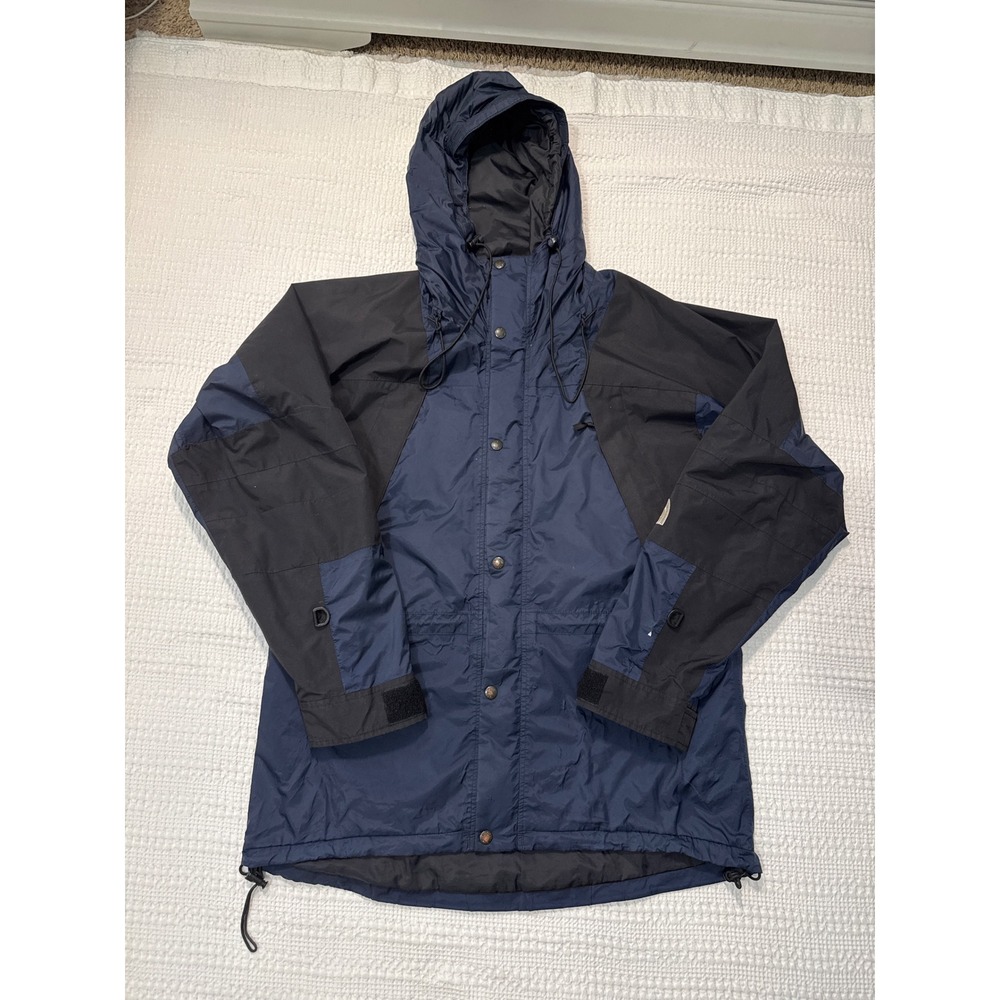 The North Face Gore-Tex Mountain Light Parka Navy Blue Black Mens Medium